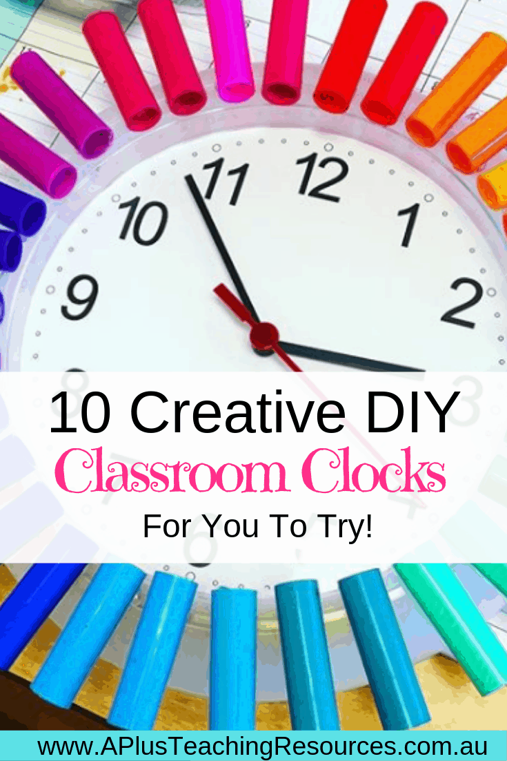 DIY Classroom clock ideas