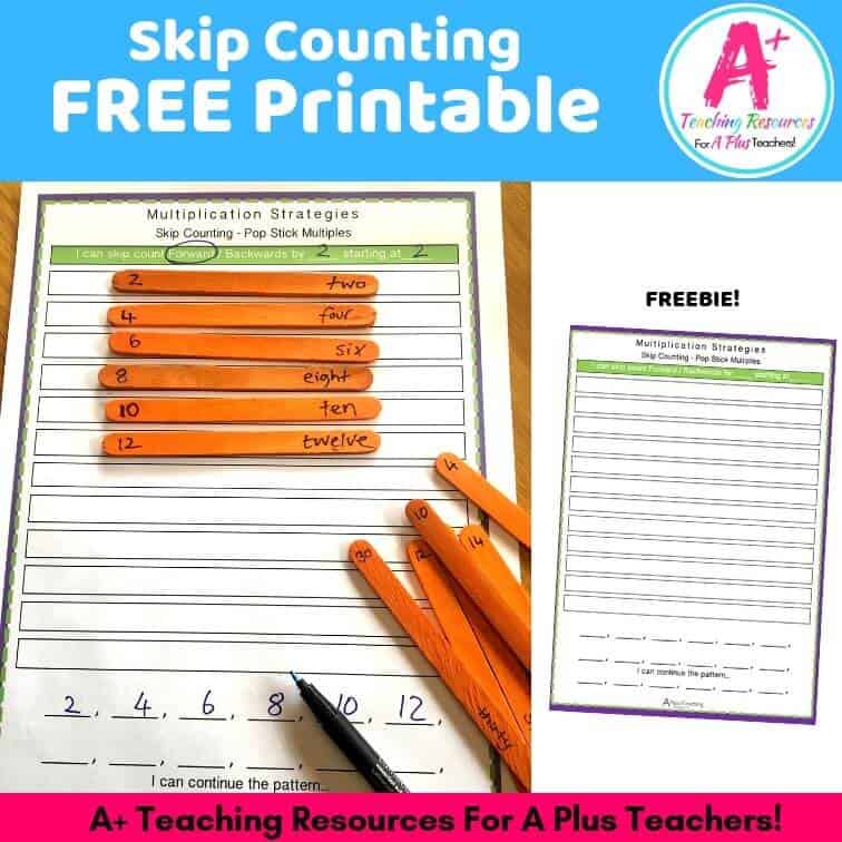FREE Skip Counting Printable product image