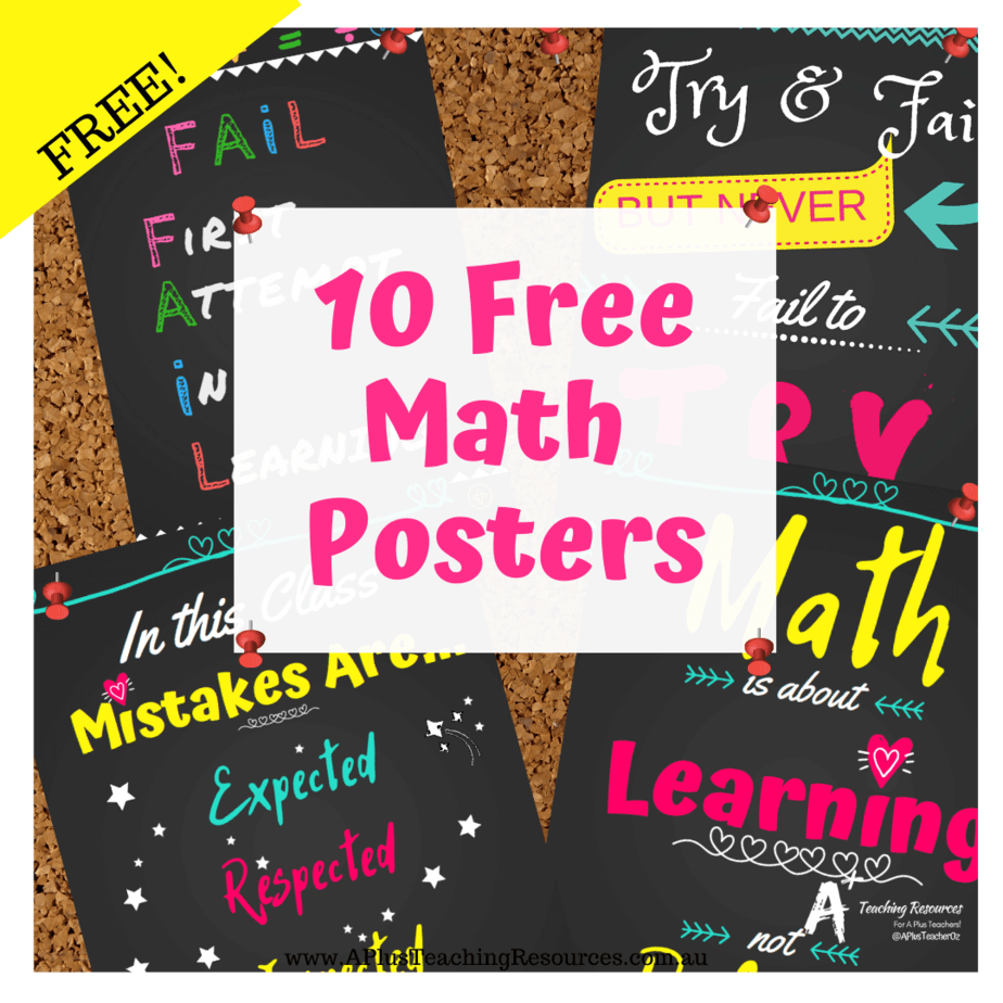 Free Math Posters Poster Board Ideas A Plus Teaching Resources