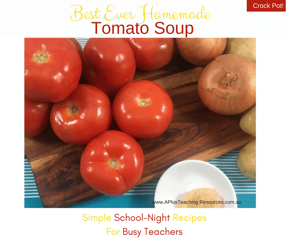 Homemade Tomato Soup ingredients
