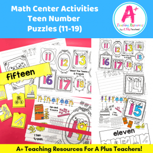 Learning Teen Numbers Puzzles (11-19) product image