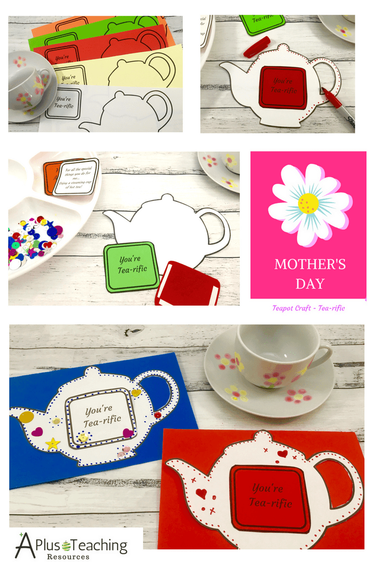Mother's Day teapot card ideas