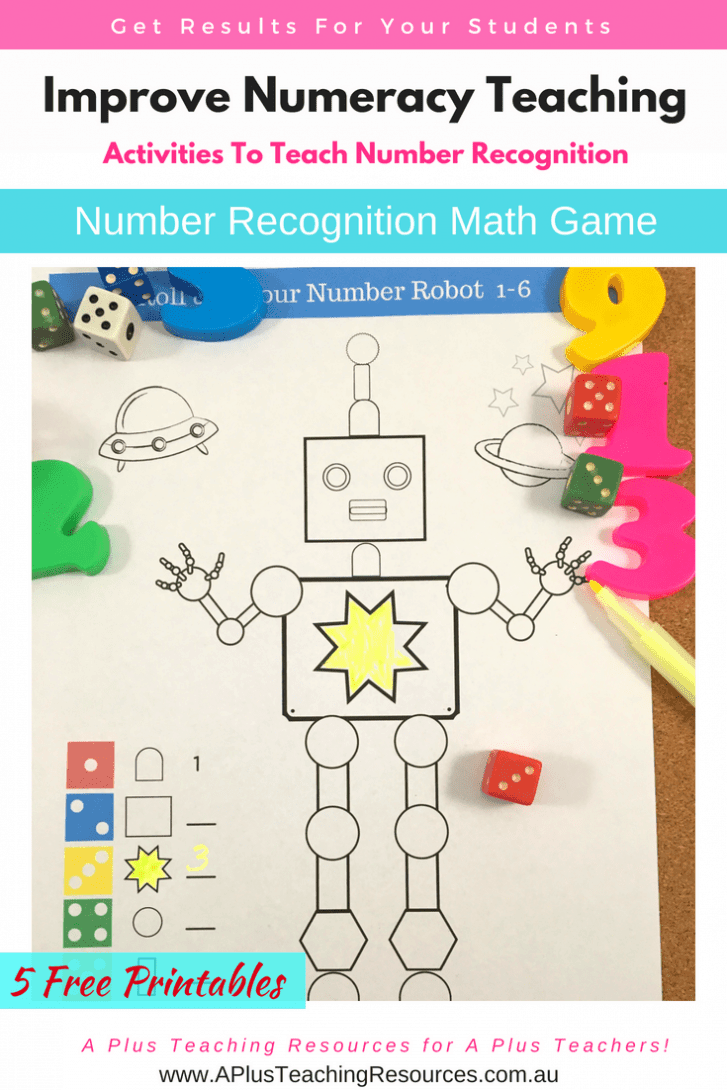 Number Recognition coloring game for kids