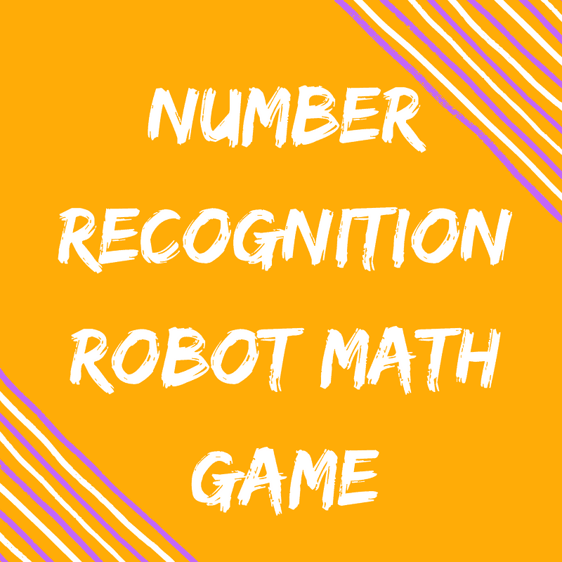 Number recognition Math game