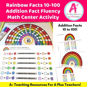 Rainbow Facts Math Center