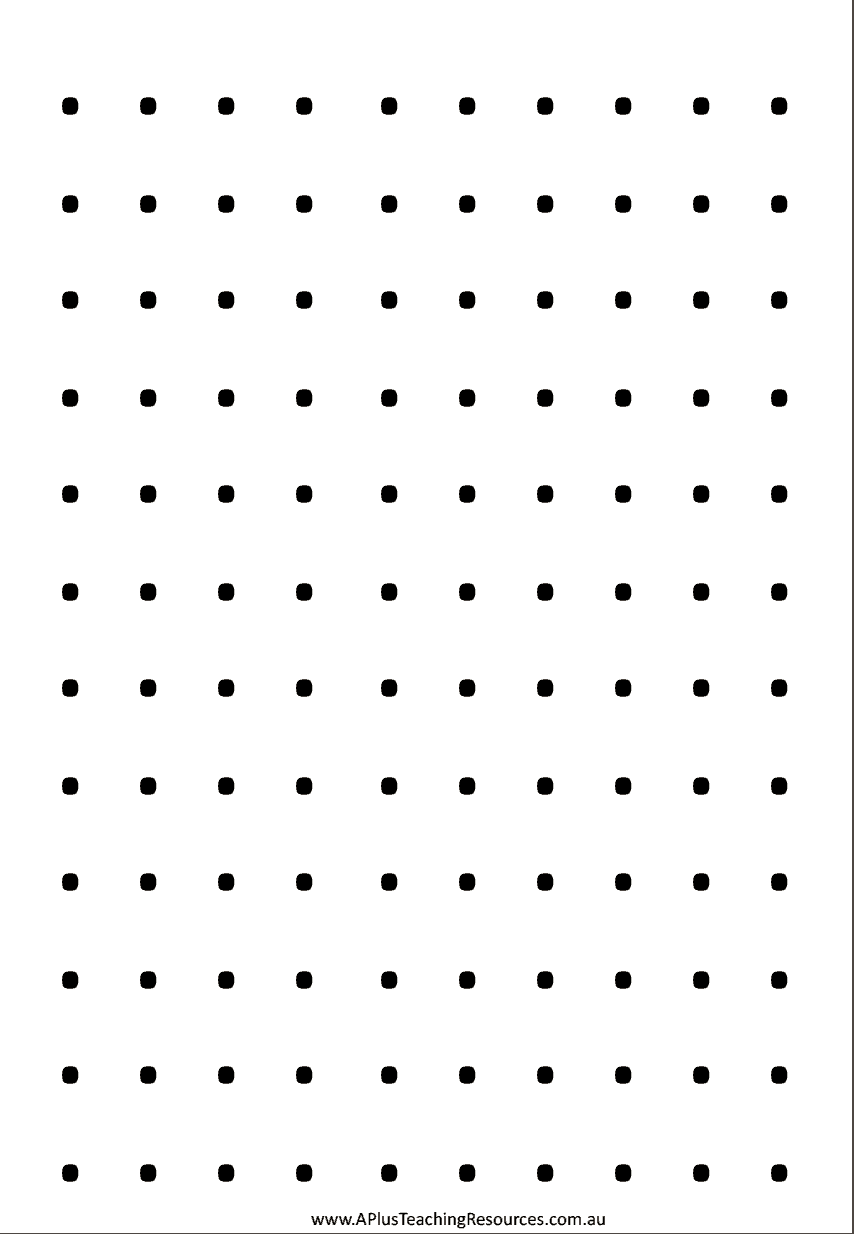 Blank Dot Sheet A Plus Teaching Resources