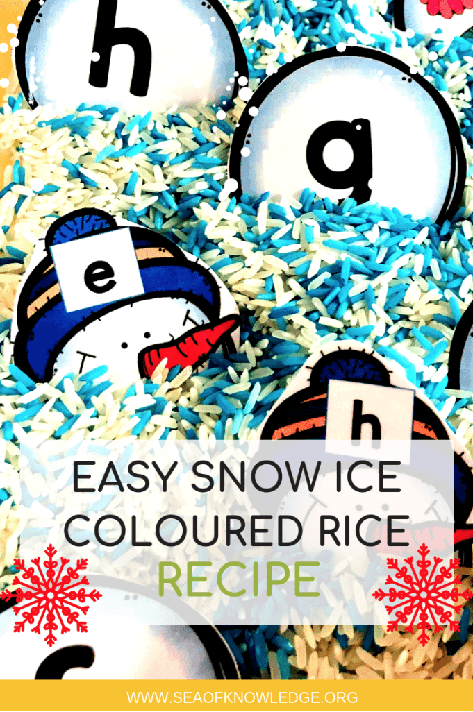 Easy Snow Ice Coloured Rice