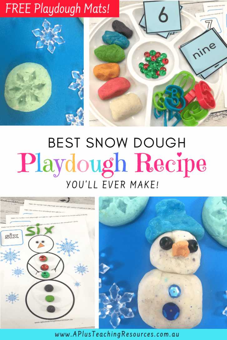 Easy Snow Dough Playdough Recipe