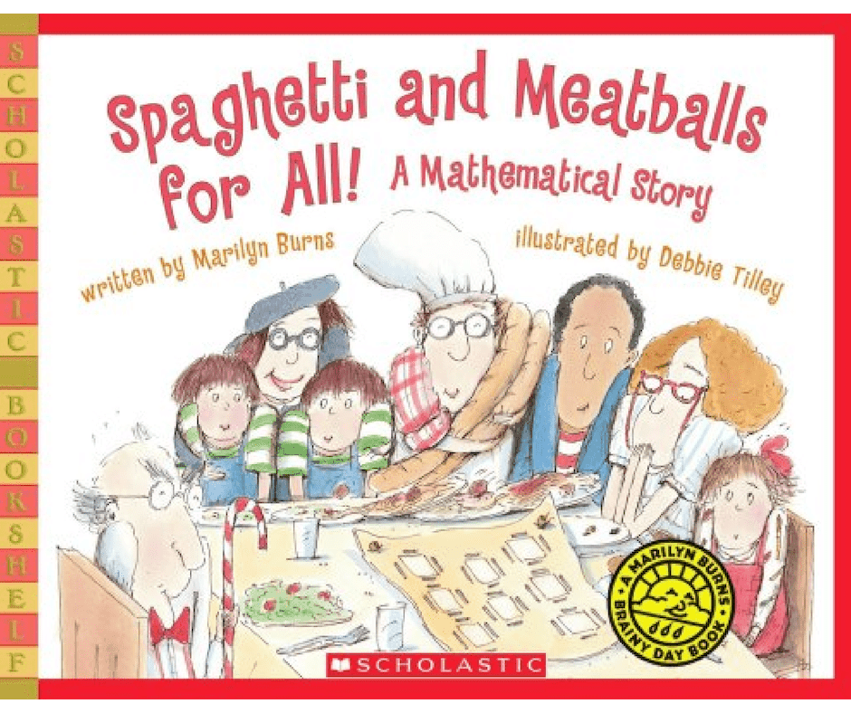 Spaghetti & Meatballs- Picture book about perimeter and area