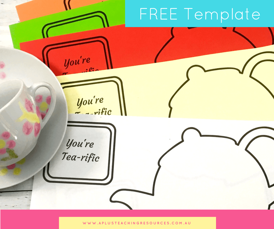 Mothers Day Teapot Card {FREE TEMPLATE} A Plus Teaching Resources