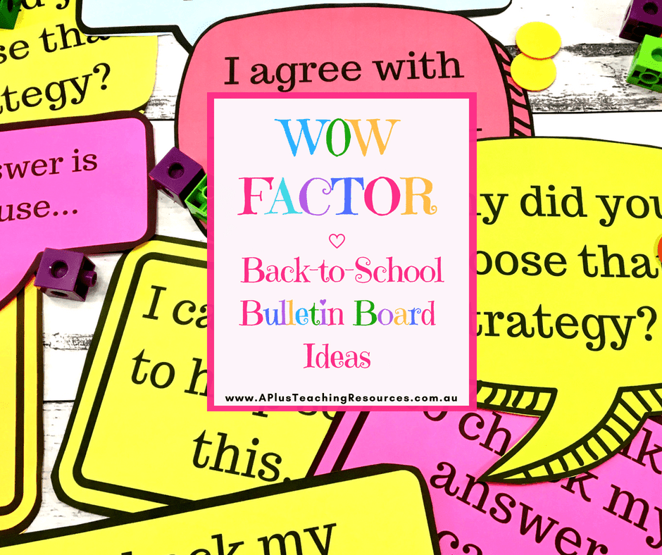 WOW factor Bulletin Board ideas for teachers