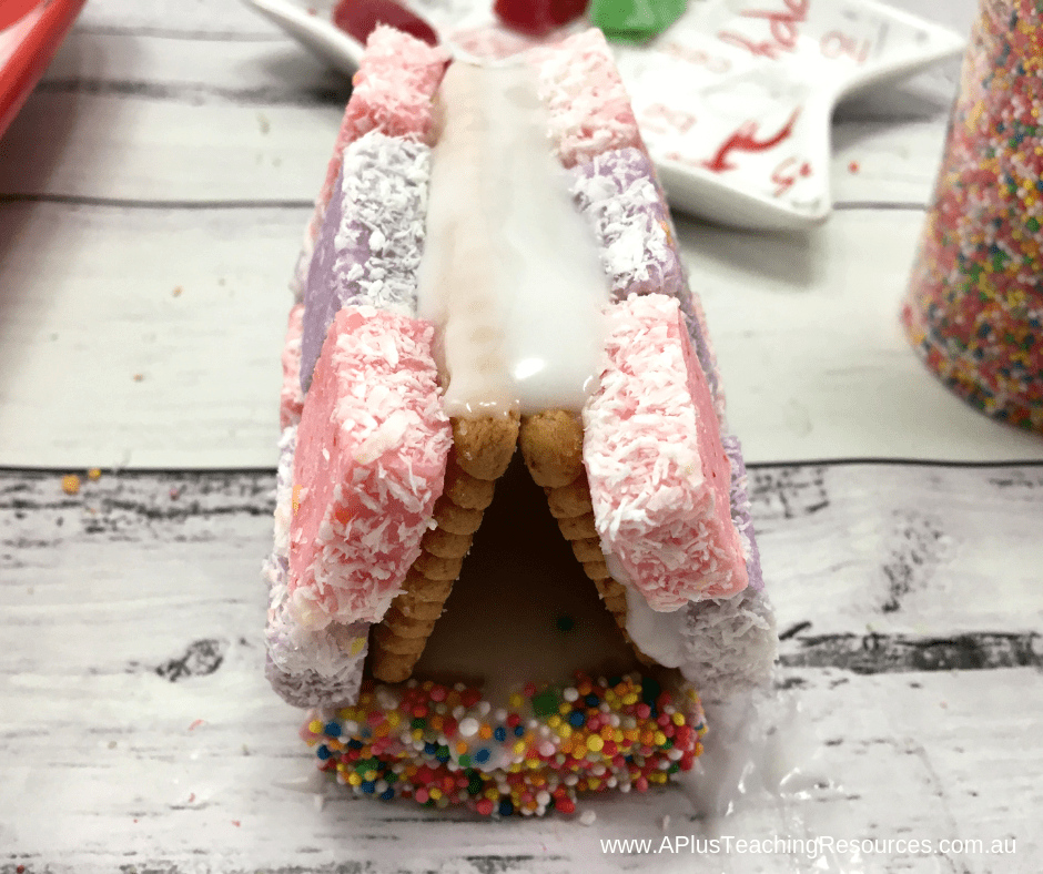 attach roof with icing