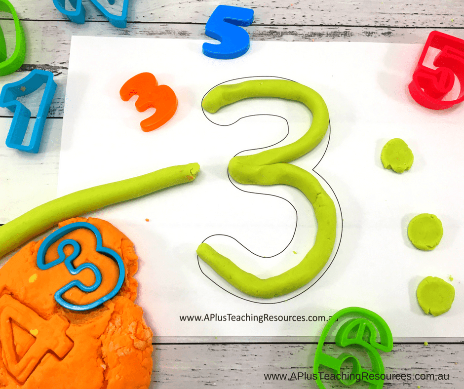 play doh number mats