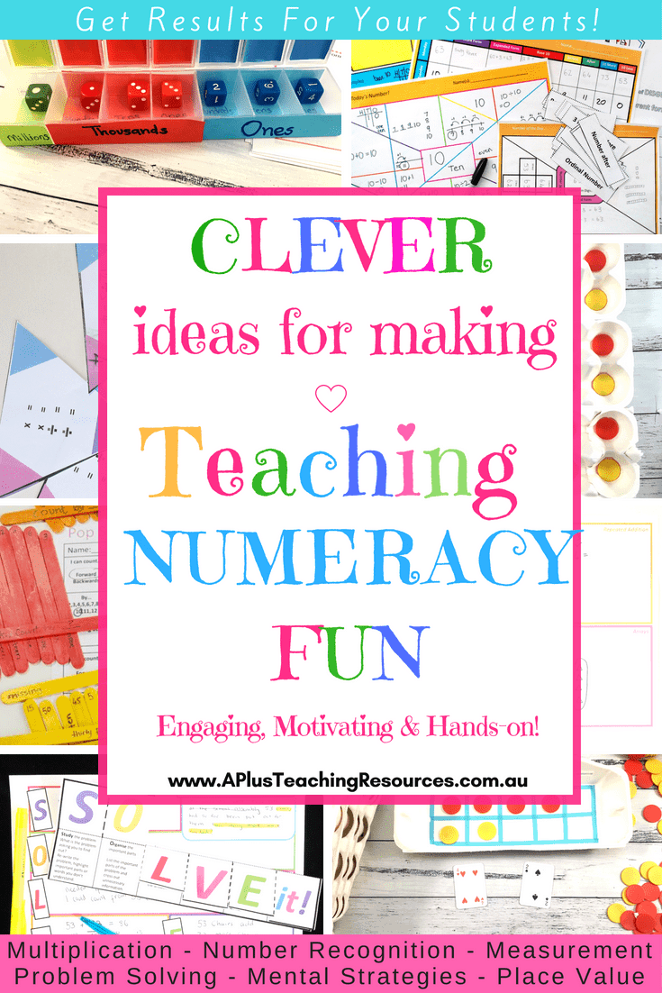 Clever ideas for making teaching Numeracy fun!