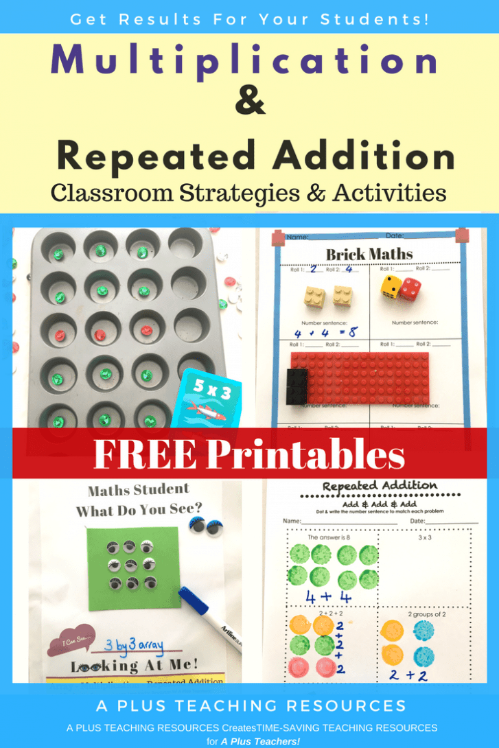 Repeated Addition Free Printables