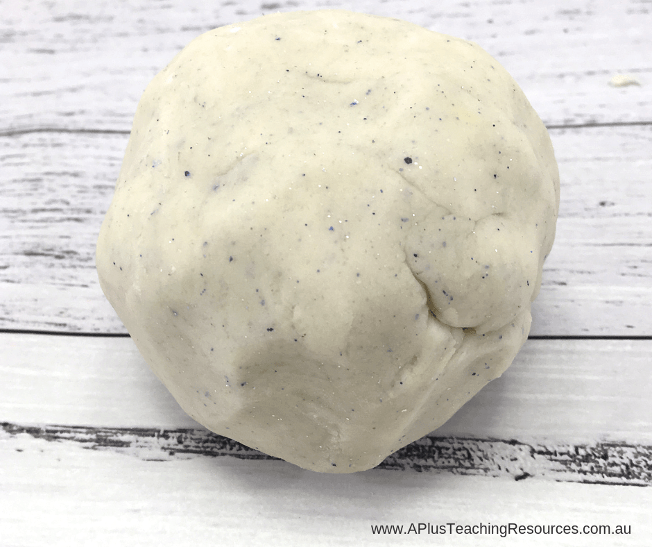 snow dough playdough